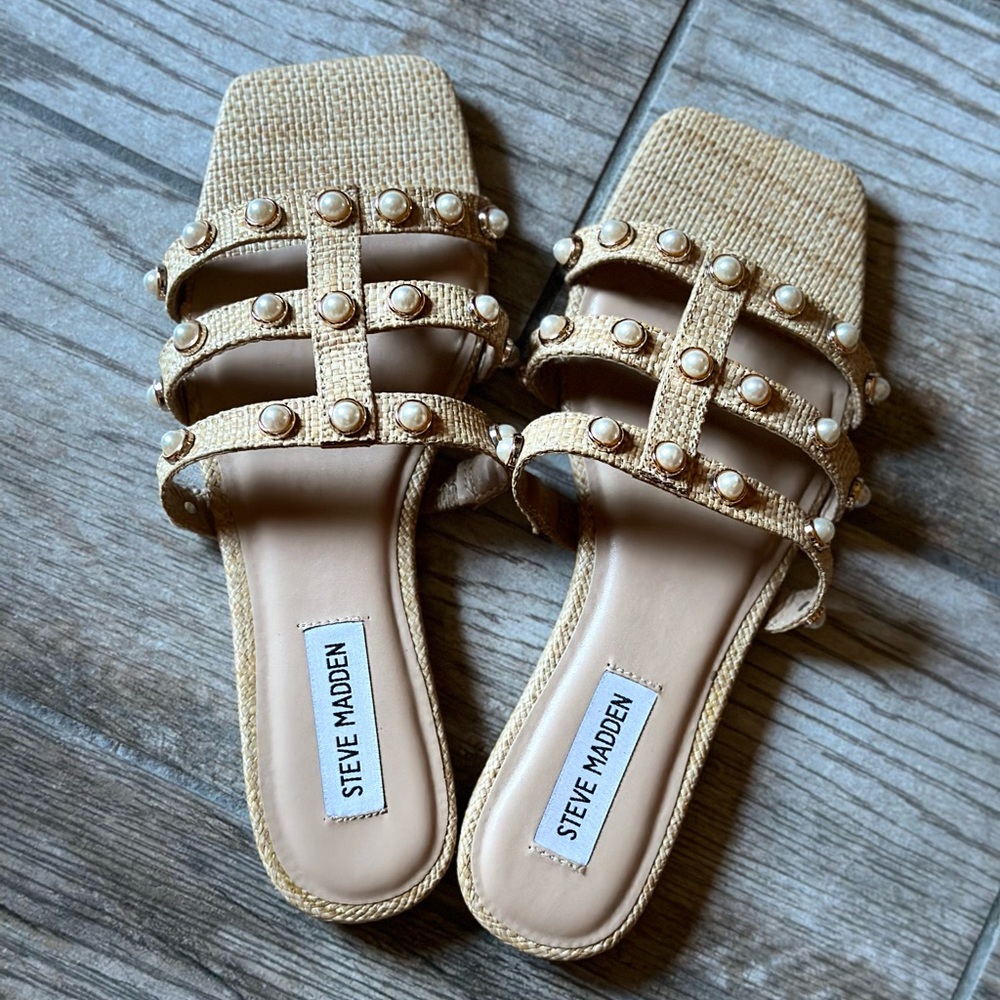 Women’s Steve Madden Natural Lya Sandals